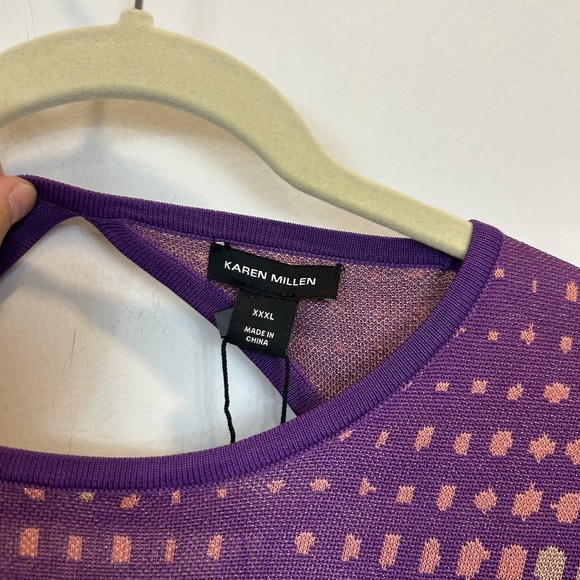 NWT Karen Millen XXXL KAREN Plus Size Mirrored Knitted Maxi Column Dress - Picture 6 of 13